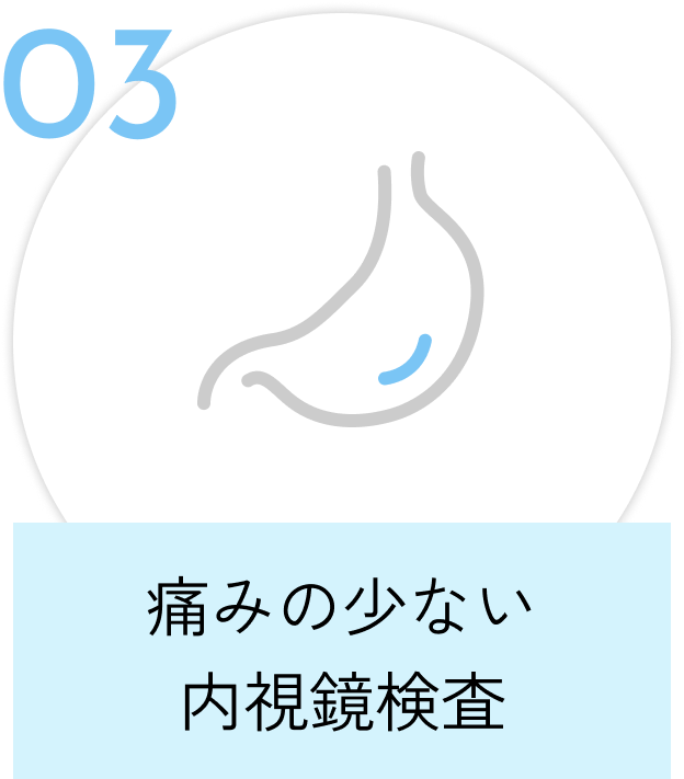 痛みの少ない内視鏡検査